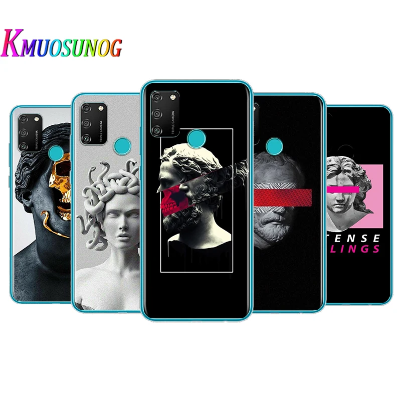 

Transparent Cover Statue Abstract Art David Medusa For Honor V30 View 20 V20 30i 30S 30 20S 20E 20i 20 Lite Pro Plus Phone Case