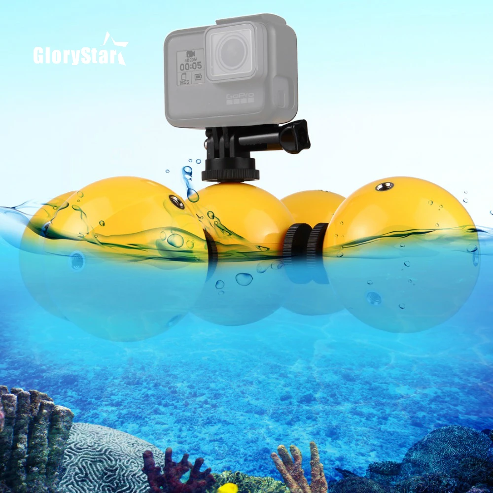 

Underwater Camera Floating Ball Buoyancy Ball for Gopro 9 8 7 5 4 Session Mini Floaty Holder for Gopro5 4 3+SJCAM Xiaoyi 4k OSMO