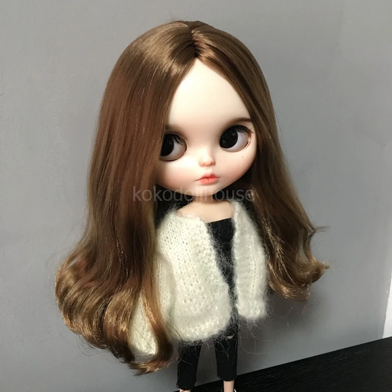 1 шт. модный белый вязаный свитер Blyth Doll кардиган одежда для Барби OB24 OB27 Azone Momoko