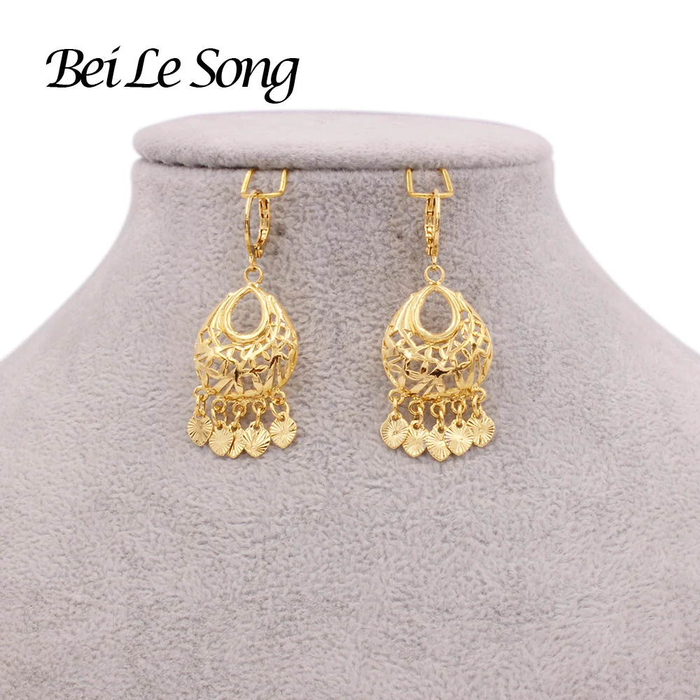 Необычные Серьги Подвески золотого цвета Висячие серьги-кольца ювелирные