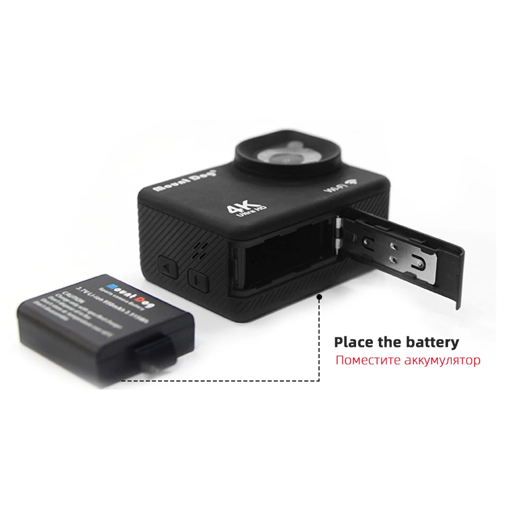 MountDog Go 4K Action Camera Pro Ultra HD WiFi Remote Control Sports Video Cam Recorder DVR Waterproof Case Camera accessories