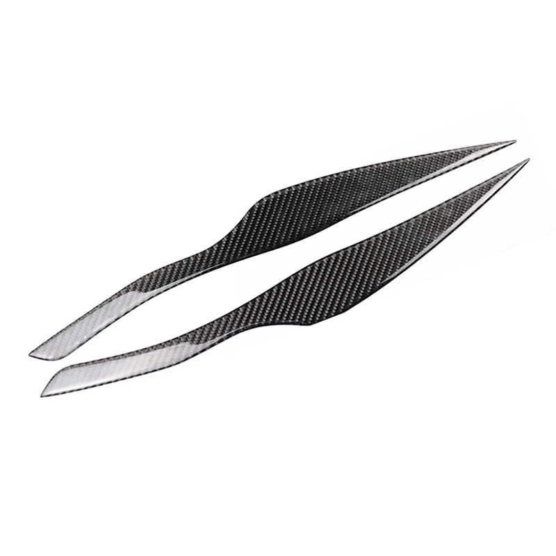 Car Styling Carbon Fiber 3D Sticker of Headlight Eyebrow Eyelid Cover For BMW 3 Series E90 E92 E93 E87 LHD /RHD | Автомобили и