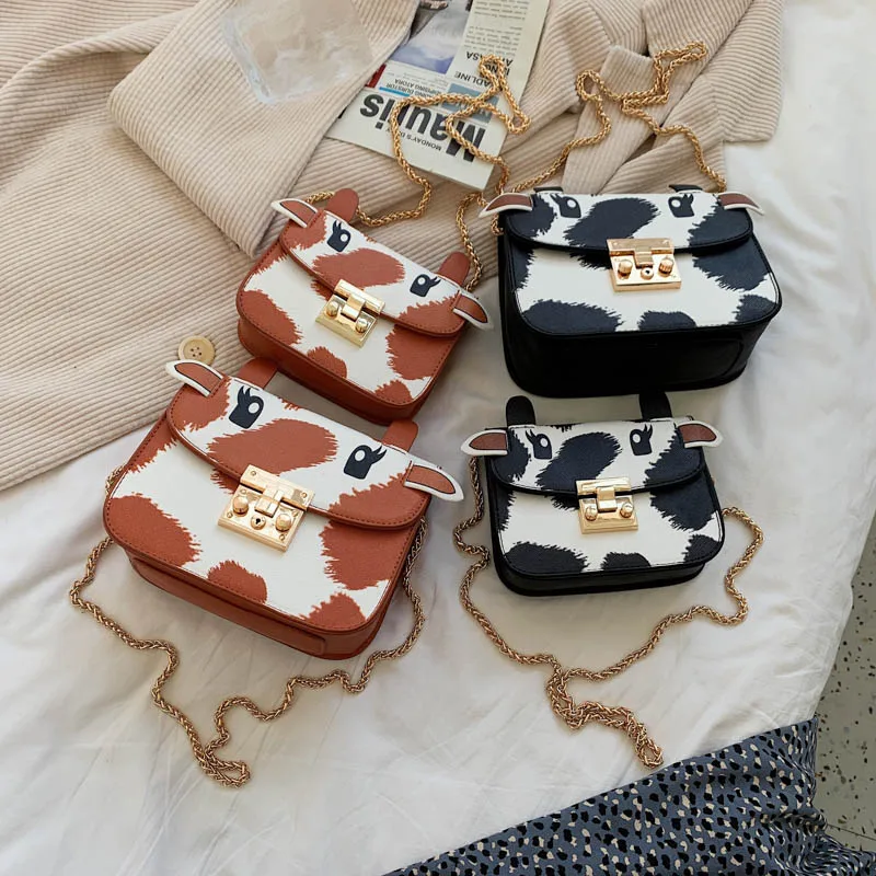 

Women Bag New Shopper with Lamb Wool Cute Cow pattern Like Fabric Shoulder Bag Canvas Handbag Tote Large Capacity Bag For Girls