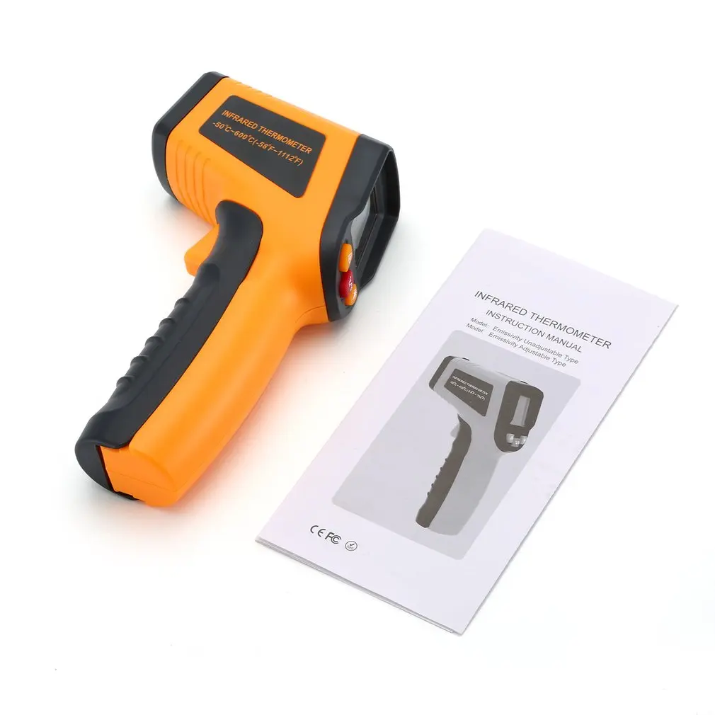 New Digital LCD Infrared Thermometer Gun IR Laser Point Thermal Imaging Temperature Handheld Pyrometer Instrumentatio | Инструменты