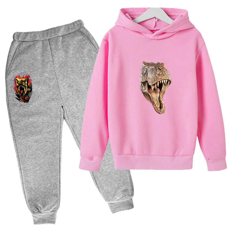 

Children's clothing suits 2PCS boys and girls children's suits cartoon animal print clothes sports suits fashion jackets hoodies