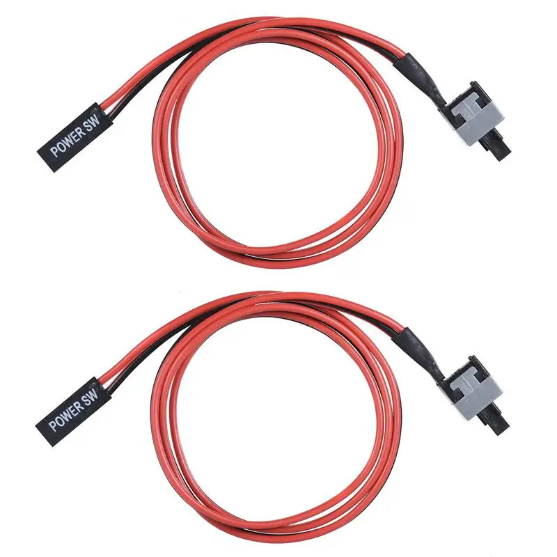 ABKK 2 упаковка Pin SW PC кабель питания вкл/выкл кнопка ATX компьютерный переключатель