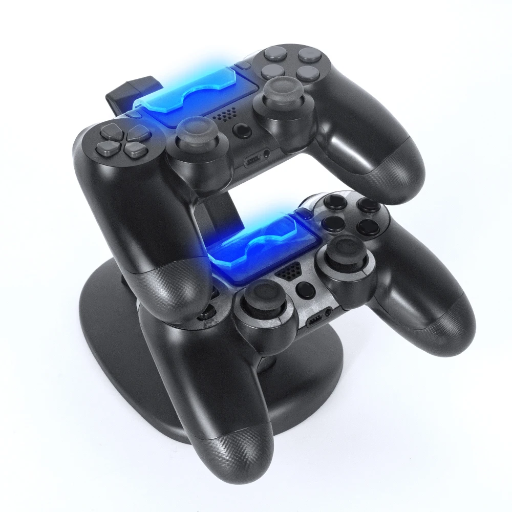 Фото Подставка для зарядки контроллера PlayStation 4 зарядная станция с двумя USB