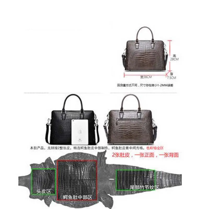 Мужская деловая сумка для документов Cestbeau мужская из крокодиловой кожи |