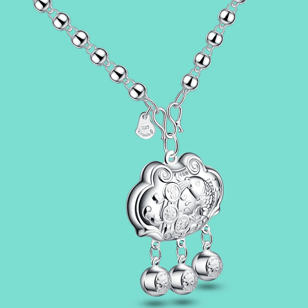 В этническом стиле Стиль ювелирные украшения для женщин 925 Серебряное ожерелье