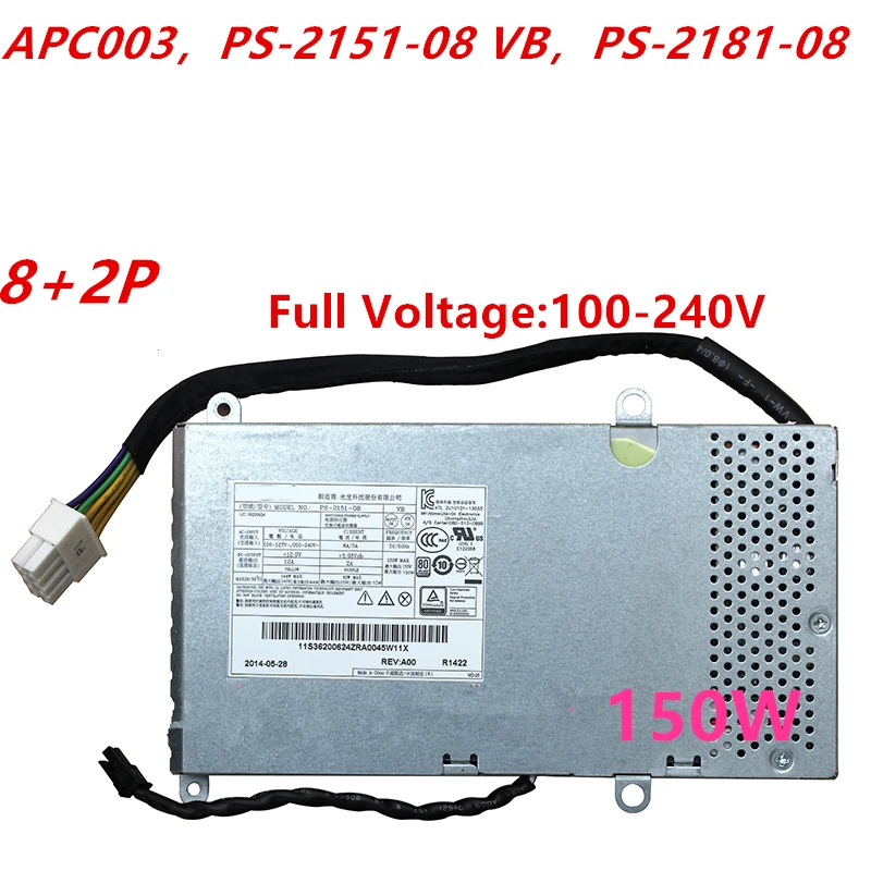 

Новый оригинальный блок питания для Lenovo B5040 S700 800 E93Z 8Pin 150W блок питания APC003 HKF1502-3D VB 36200624 36200625 54Y8924