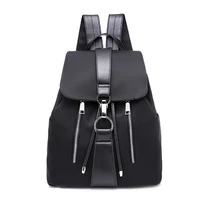 women backpack school bags for teenager girls nylon zipper lock design black femme mochila female backpack fashion sac a dos
