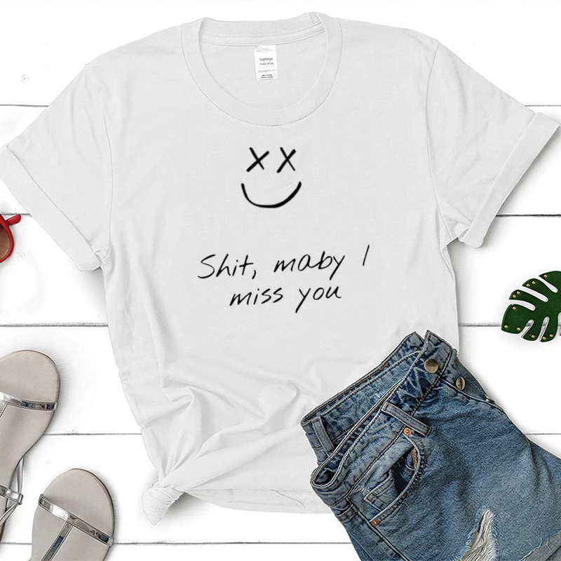 

Summer Tops Louis Tomlinson Merch Smile Walls Harajuku Fashion T Shirt Women Short Sleeve Casual Miss You Dropshipping Tshirt