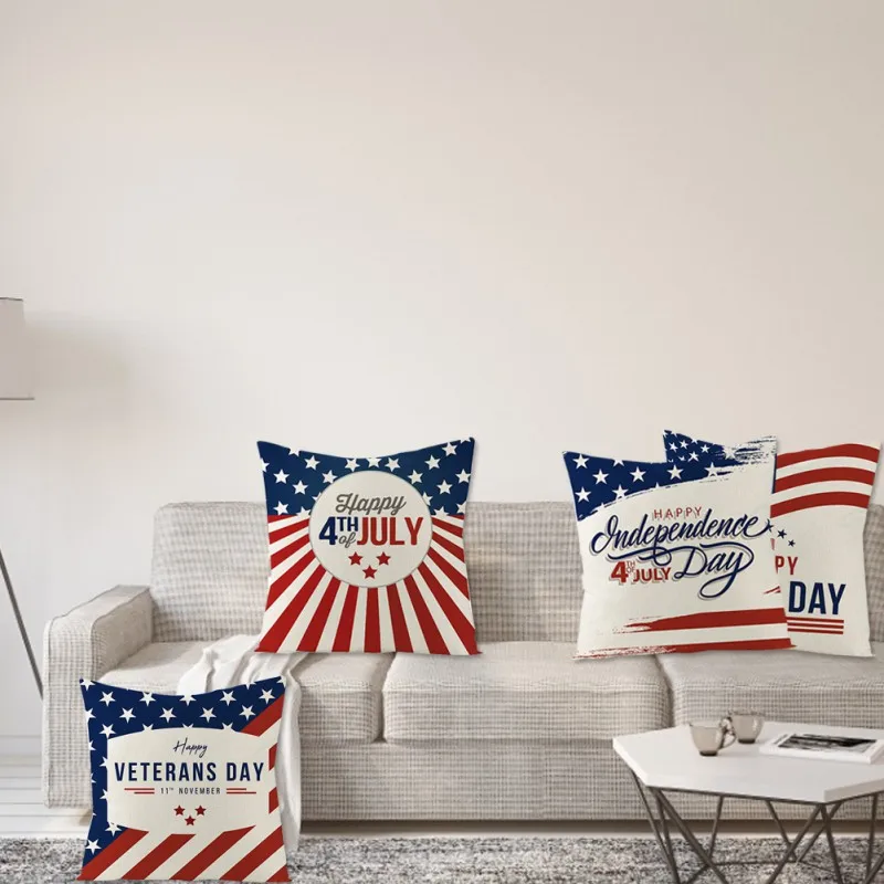 

Cushion Covers Rice Word Flag Pillow Home Decorative Throw Couch Pillows Case Case Office Sofa