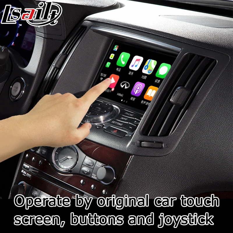 Интерфейсная коробка Carplay для Infiniti G37 / Q40 2009-2016 с Q70 QX50 QX60 QX70 QX80 Skyline Android Авто youtube play