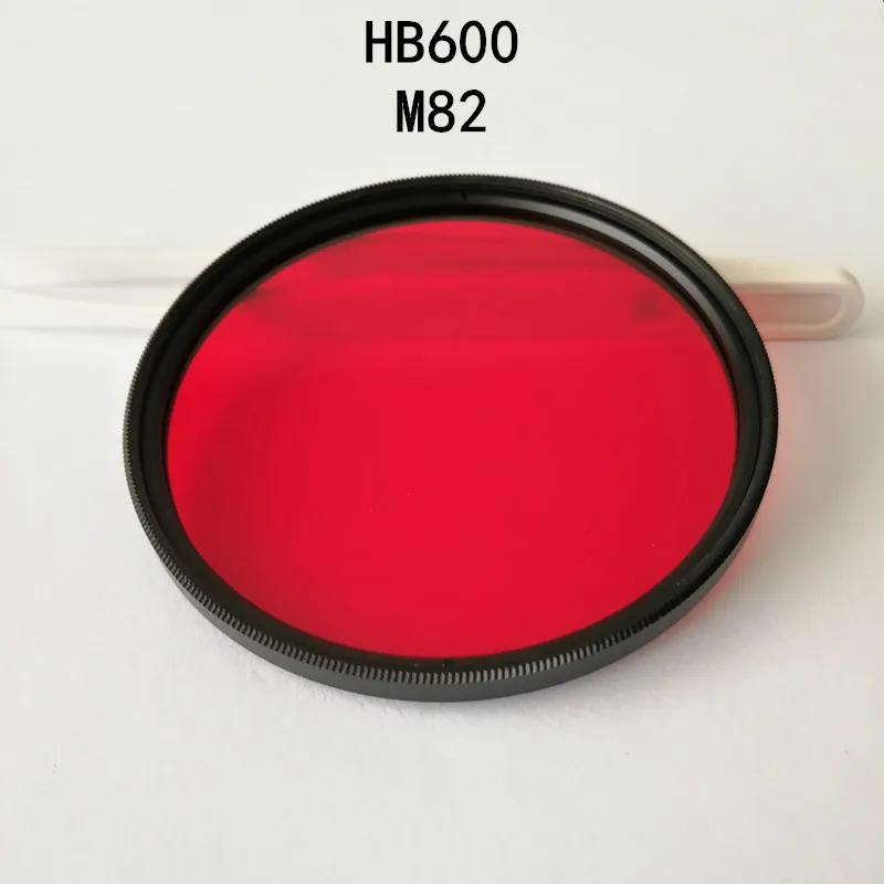 M82 Cut-Off Filter Lens Red Optical Glass Hb600 600Nm Rear Transmission