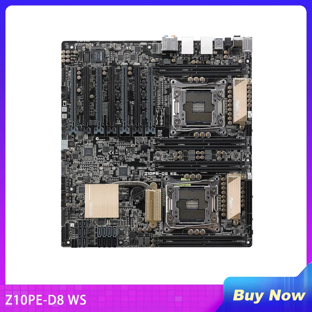 

Z10PE-D8 WS For ASUS Workstation Motherboard Four-way Graphics Card LGA2011 DDR4 Perfect Tested Before Shipment