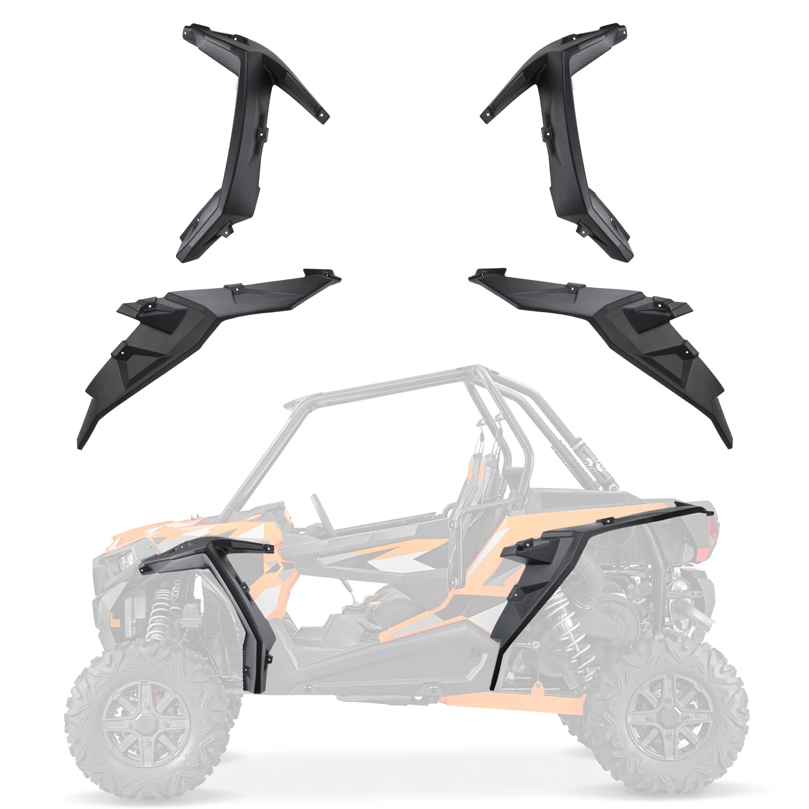 Для Polaris RZR XP 4 Turbo S 2016 + для 1000 2014 UTV супер расширенные Брызговики крыла