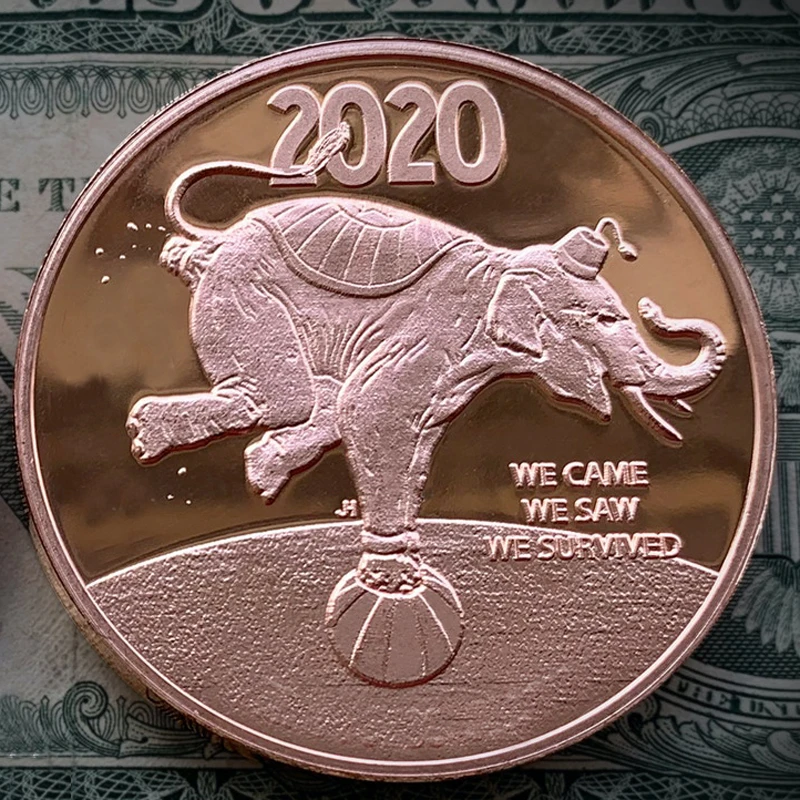 2020 пережила Забавный сувенир золотая монета коллекционная старая коллекция