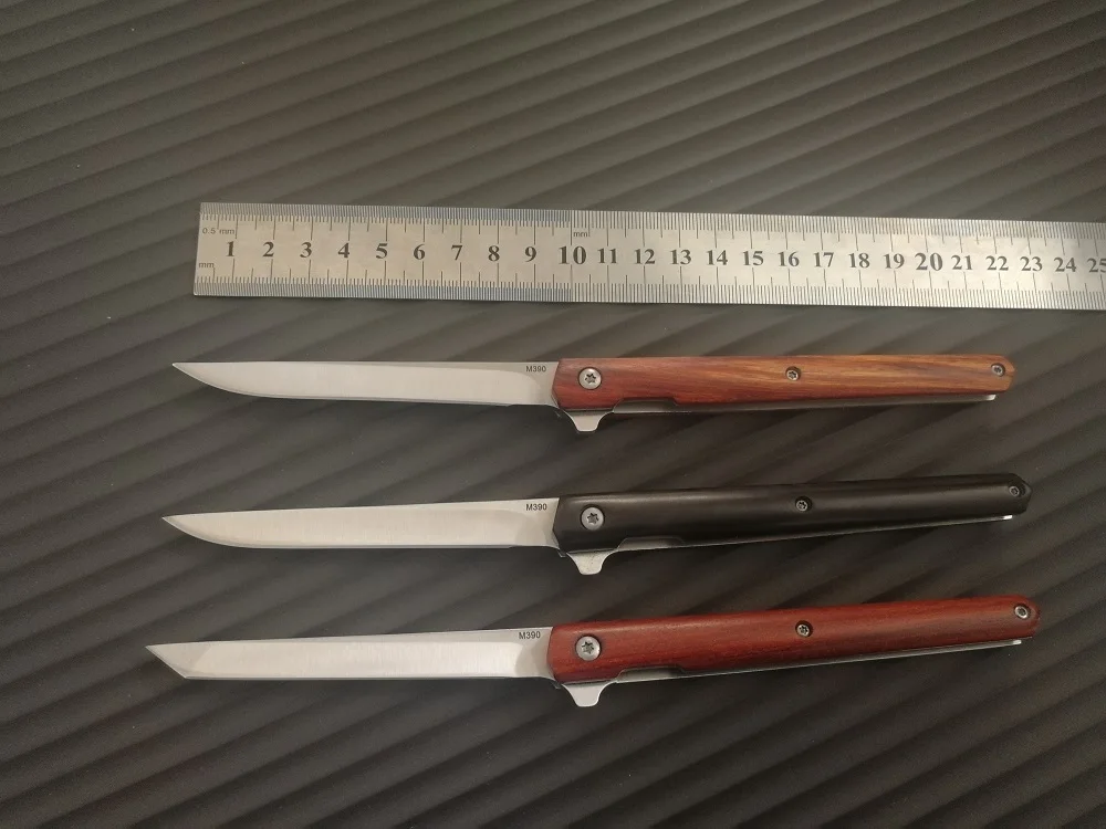 Grady Fung GFPK01 карманный нож джентльменский складной нож черная ручка M390 лого лезвия Tanto/лезвие с Плоским Краем EDC нож для кемпинга