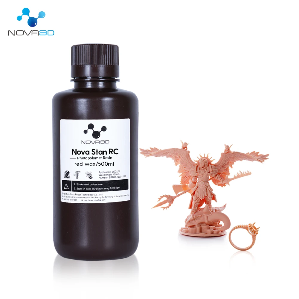 500ml red max resin 3d принтер печать NOVA3D 405nm Tran-Blue УФ полимерный материал lcd DLP УФ чувствительный жидкий фотополимер - Цвет: 500ml red max resin