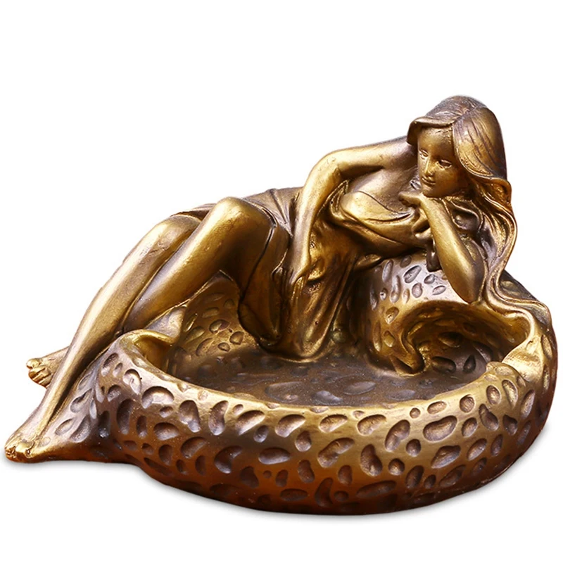 Сексуальные Длинные ножки женская красота смола старинная пепельница домашний