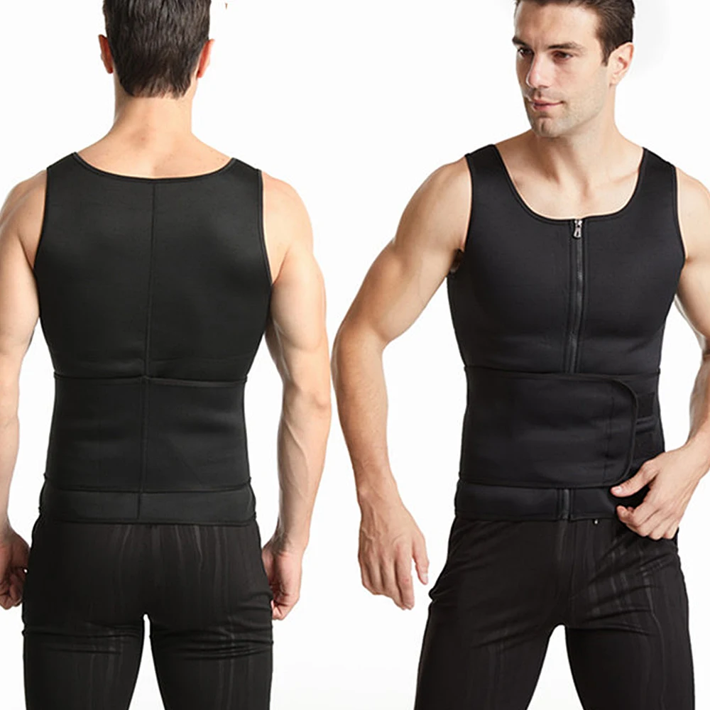 

Men Shapewear Waist Trainer Corset Neoprene Sweat Sauna Vest Body Shapers Vest Slimming Mesh Sweat Man Tank Top Body Shaper