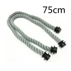 1 пара 75 см серый веревка пеньковый мешок ручки для obag сумка на запястье 2021 Для женщин покупок плечевой ремень