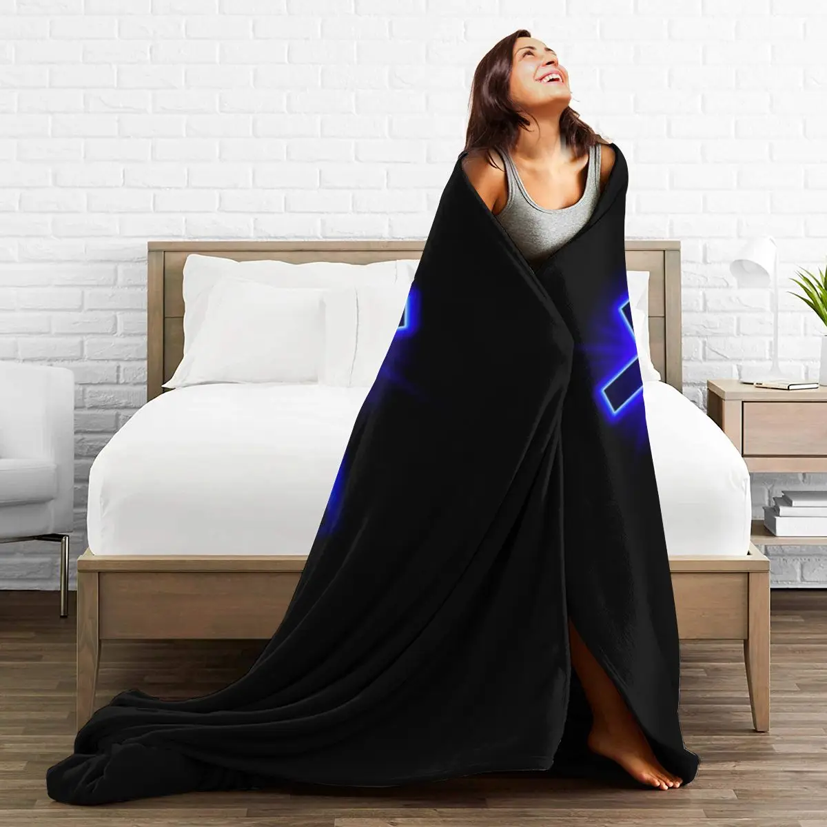 

3D Printed anime blanket flannel Family Blanket Throw Blanket on Bed Sofa Bedding plaid throw blanket The cross D021