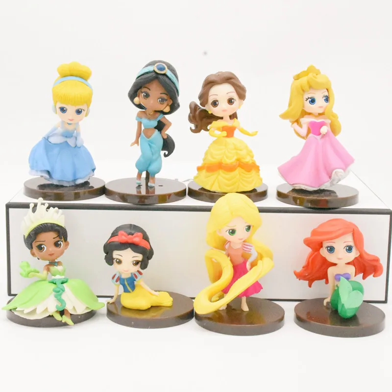 

8 2 generations of princess ornaments cute girls gifts cake decoration car ornaments anime hand puppets