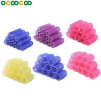12 pcs automatically control hair rollers to grab any size home salon diy hairstyling hair design tool color randomly sent