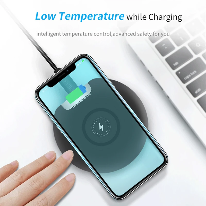 Беспроводное зарядное устройство 10 Вт настольная Беспроводная зарядная