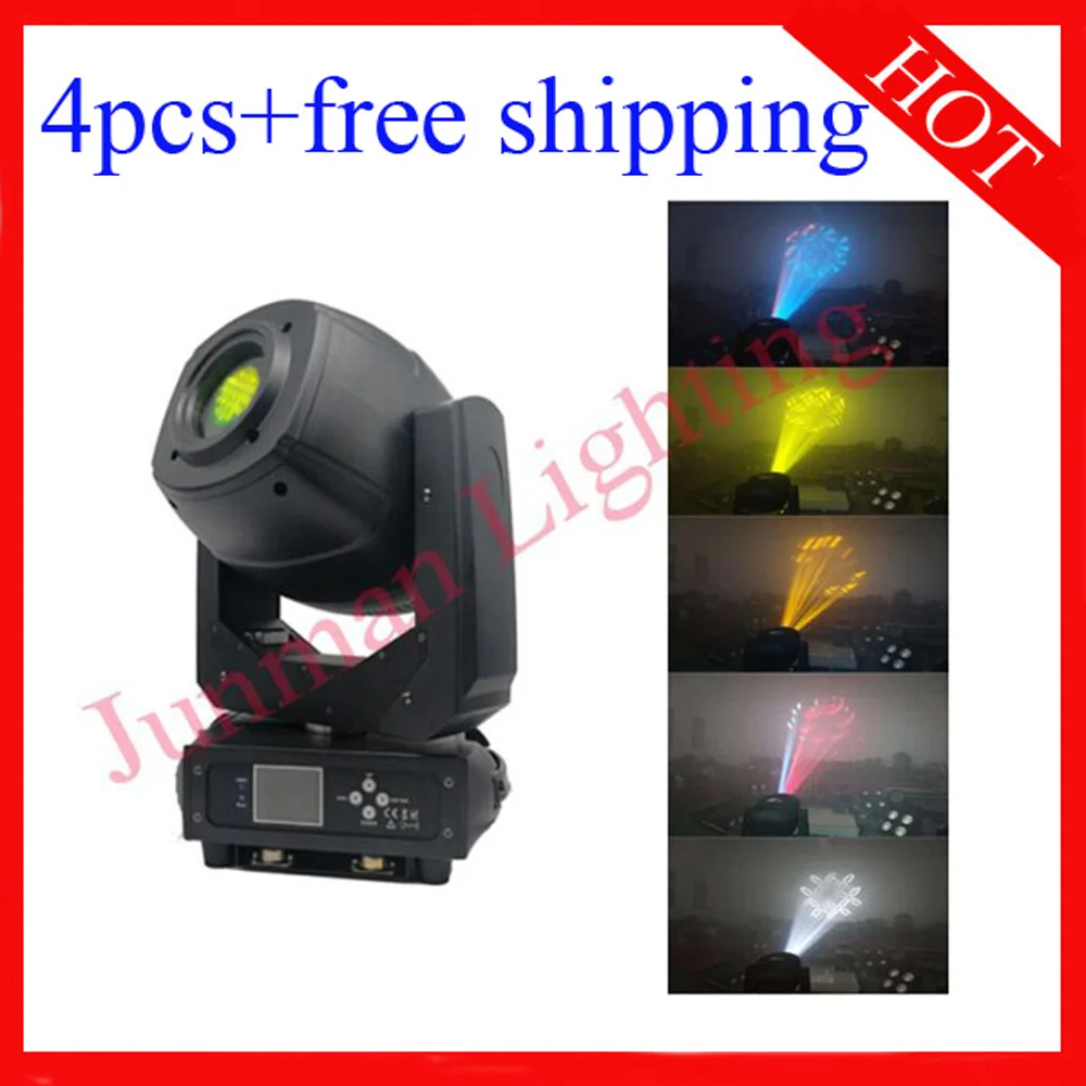 

230W Led Beam Spot Wash 3 in 1 Moving Head DJ Stage Light 4pcs Free Shipping