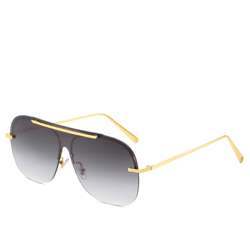 Винтажные фиолетовые розовые солнцезащитные очки без оправы женские роскошные