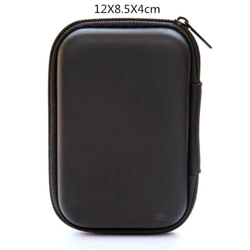 Black-12X8.5X4cm Органайзер проводов для наушников коробка для передачи данных кабель коробка для хранения Чехол Контейнер для монет наушники защитное зарядное устройство коробка для карт Чехол Контейнер - Цвет: Black-12X8.5X4cm