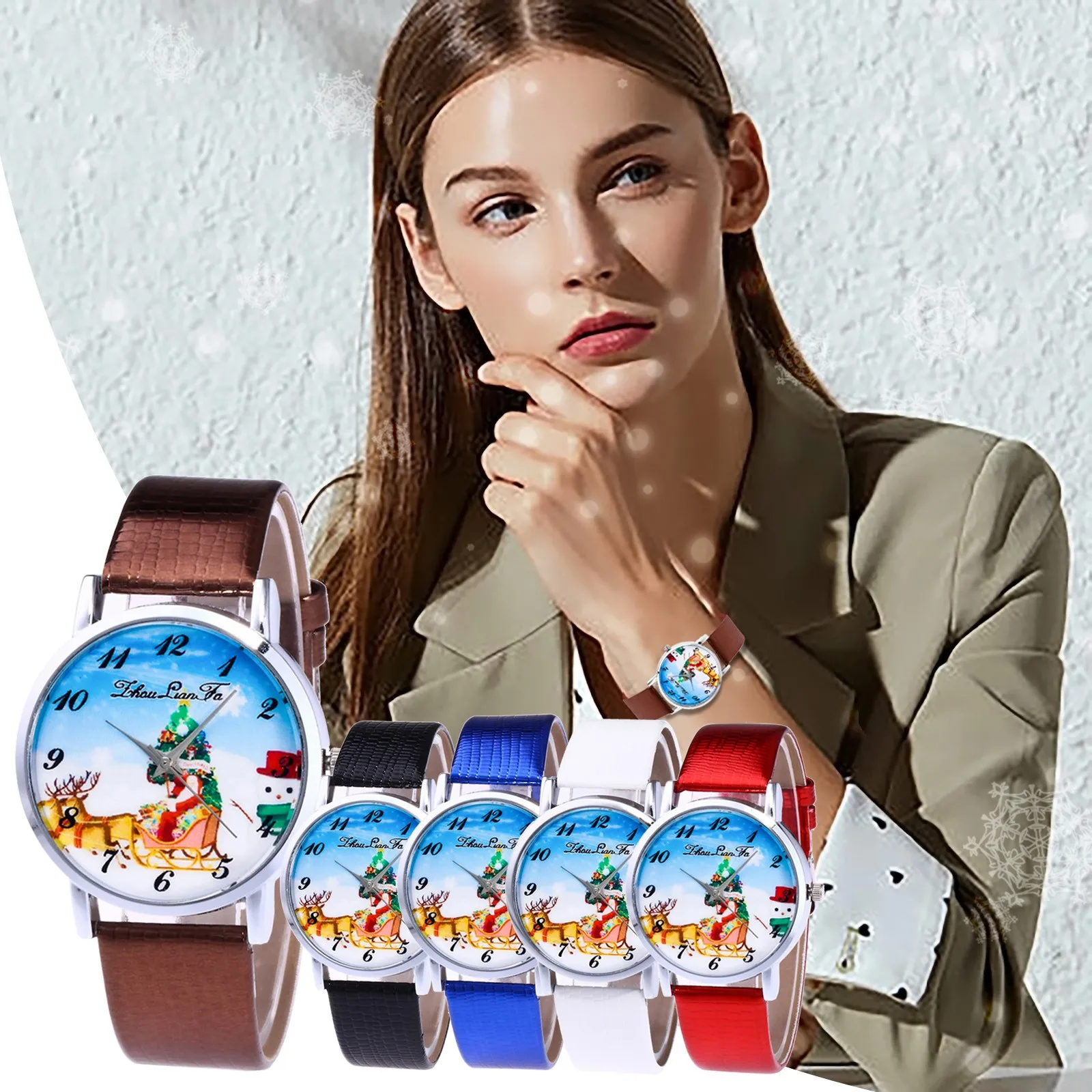 Копия S 2020 модные наручные часы для женщин повседневные кварцевые с кожаным