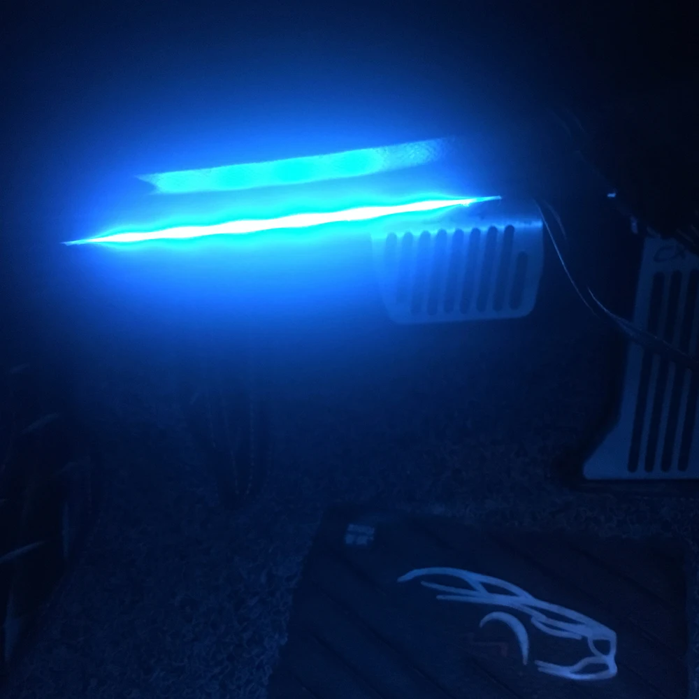 Интерьер автомобиля свет Светодиодные полосы света RGB атмосферная лампа для peugeot