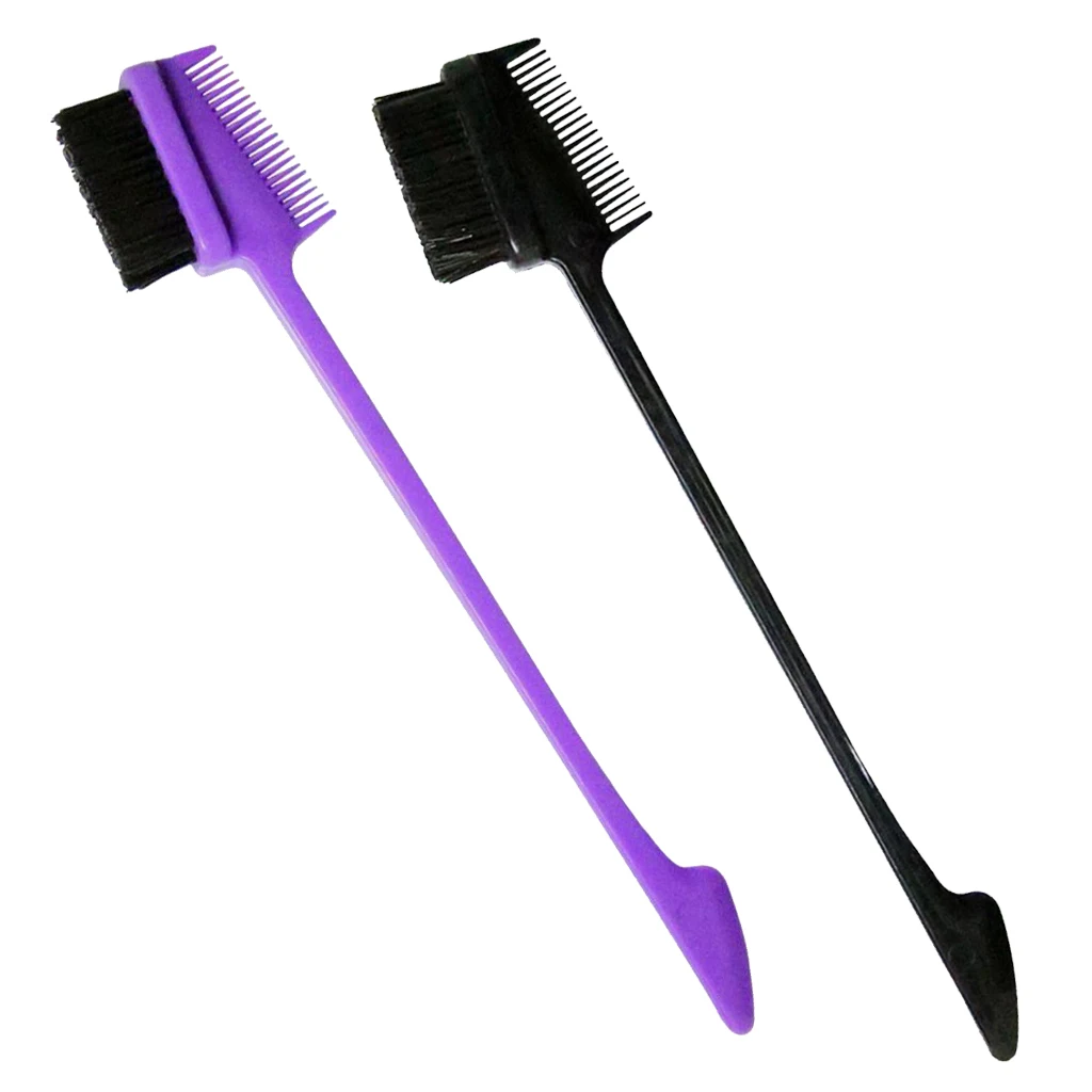 Гребень для бровей и ресниц с антистатическим покрытием для создания идеальной формы и обрезки волос. Двусторонняя щетка для управления стилем.