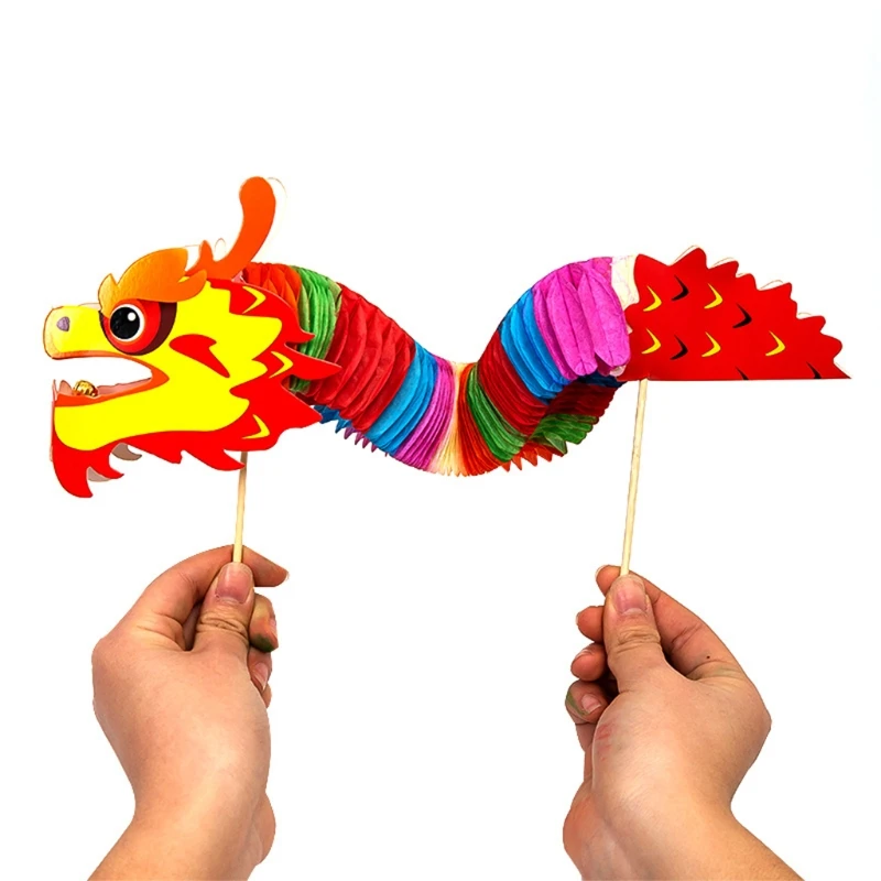 

2021 New 4pcs 3D Chinese New Year Dragon Garland Hanging Decoration