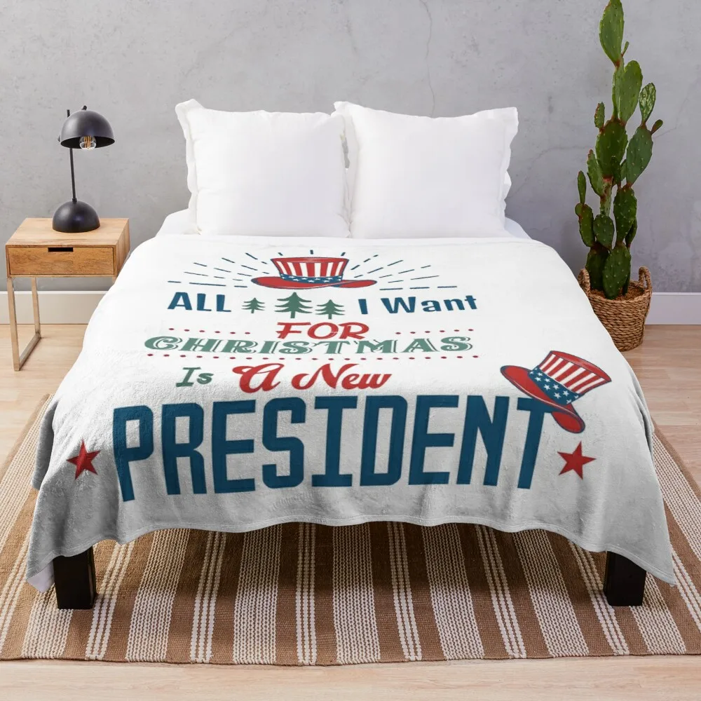 

Все, что я хочу на Рождество-это новые подарки президента, одеяло с принтом на заказ, декоративное одеяло из шерпы для дивана или кровати, под...