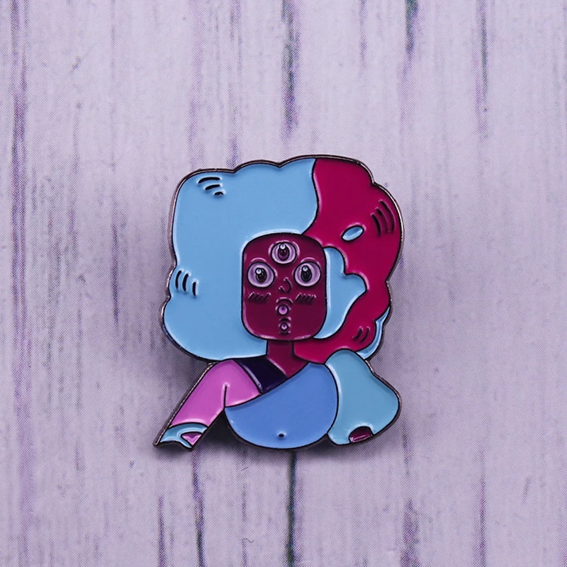 Garnet enamel pin hardened gem and leader of the Crystal Gems brooch | Украшения и аксессуары