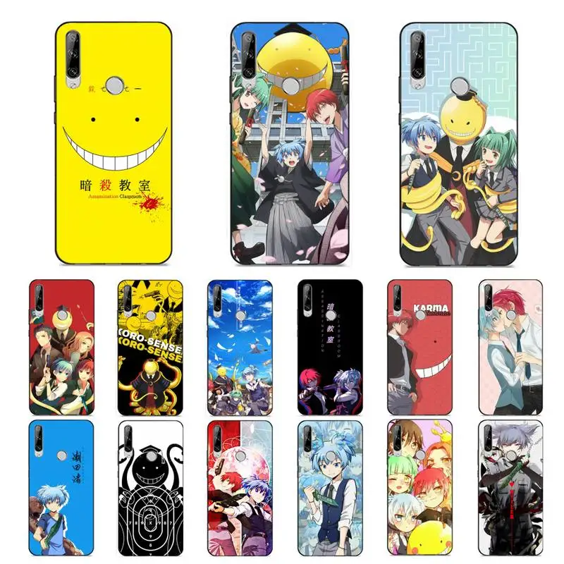 

YNDFCNB Anime Assassination Classroom Phone Case for Huawei Y 6 9 7 5 8s prime 2019 2018 enjoy 7 plus