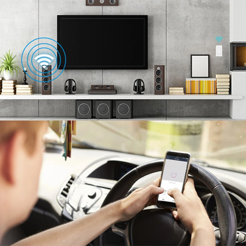 Wi Fi Tuya Smart светильник кнопочный переключатель приложение Life дистанционного