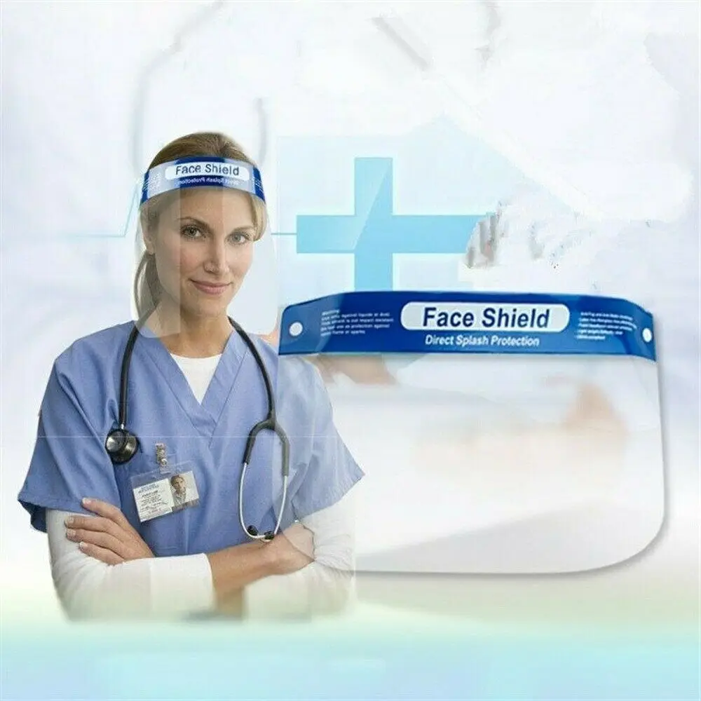 Прозрачная защитная маска на все лицо прозрачный откидной козырек масляная