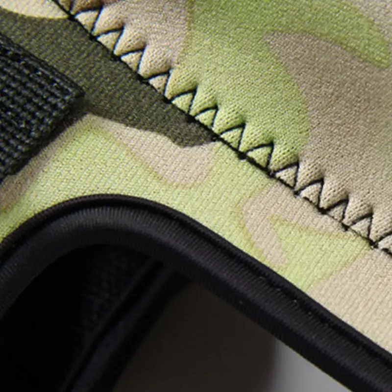 

652D Scuba Diving Neoprene Knife Wrap Camouflage Sheath Strap Leg Holder 2 Pockets