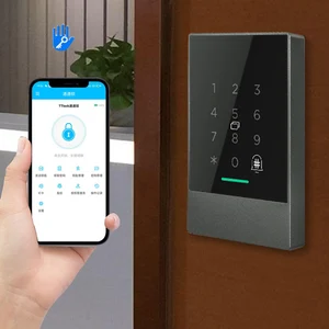 bluetooth ttlock app control fingerprint door access control system card reader smart rfid card door access contorl keypad free global shipping