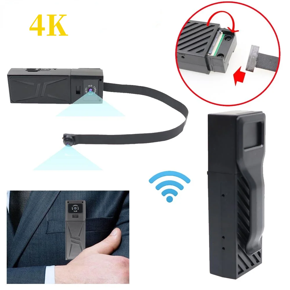 HD 4K DIY портативная Wi-Fi IP мини камера P2P беспроводная микро веб-камера видеокамера