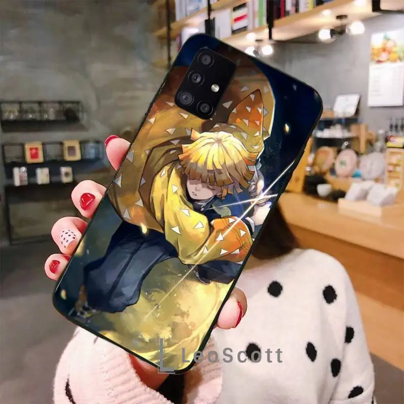 

Anime Demon Slayer Kimetsu no Yaiba Phone Case For Samsung A32 A51 A52 A71 A50 A12 A21S S10 S20 S21 Plus Fe Ultra