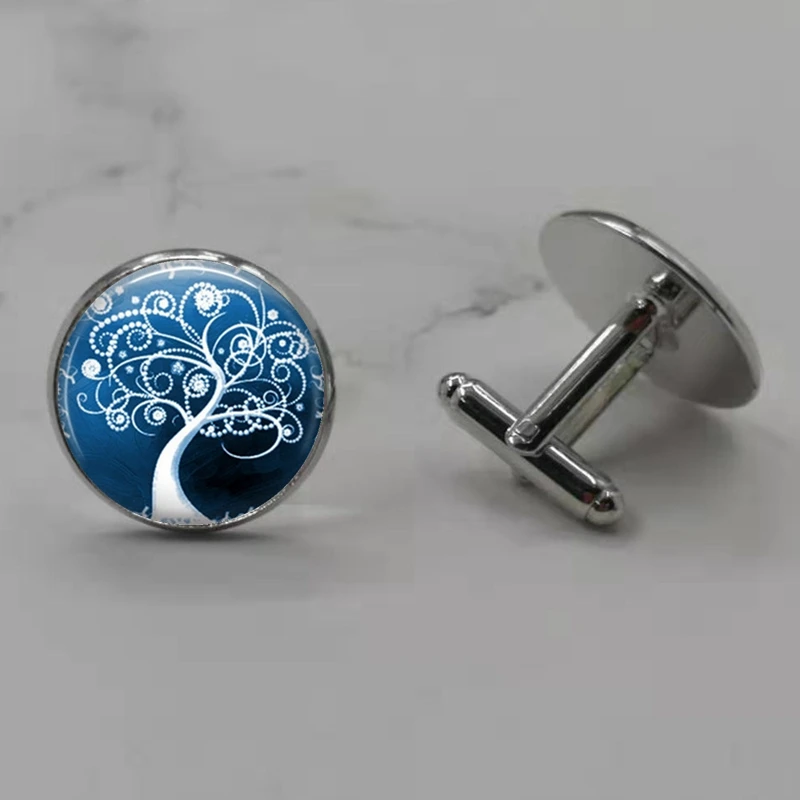 Tree of Life Men's Cufflinks Best Set Wedding Shirt Accessories | Украшения и аксессуары