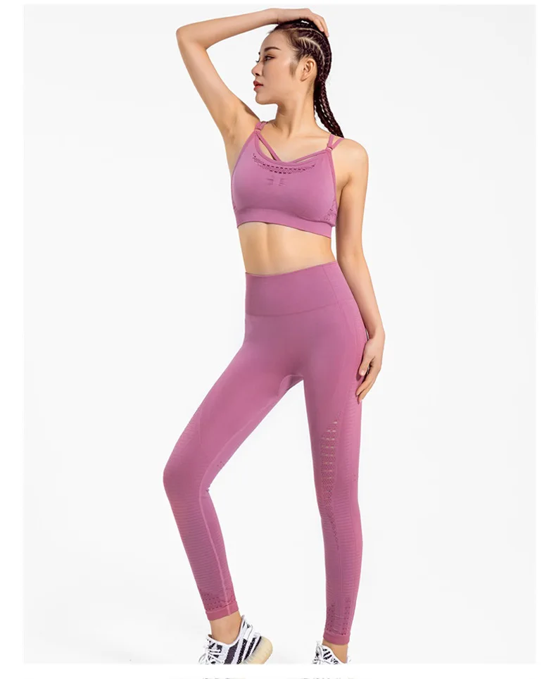 Облегающие спортивные Леггинсы для йоги с высокой талией штаны контроля живота