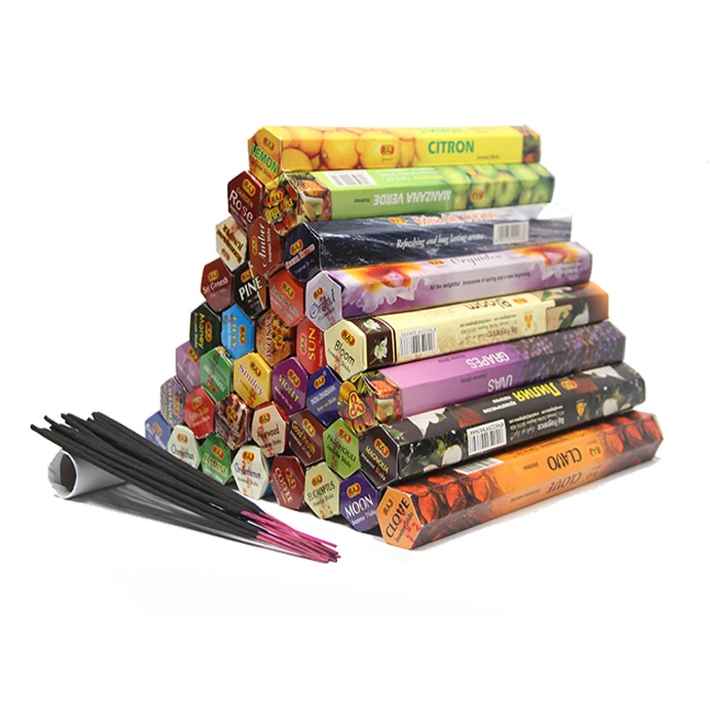 

Home Fragrance 1 Box Tulip 48 Flavors Tibetan Incense Sticks Indian Incensea White Sage Flavor Sandalwood Incense Meditation